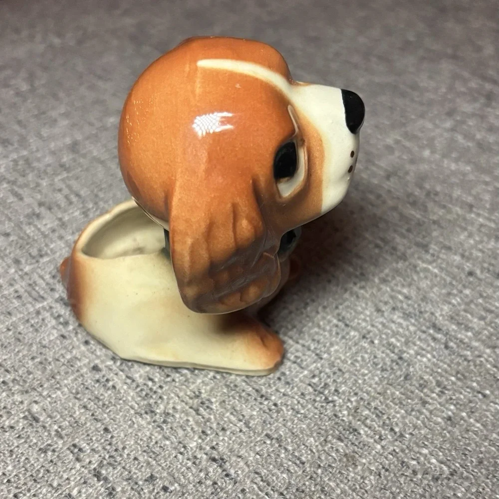VTG MCM Shawnee Pottery Sad Puppy Dog Planter Ceramic kitschy Decor‎ 1950/60s